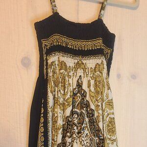 India Boutique Cinched Top Multicolor Women's Sundress